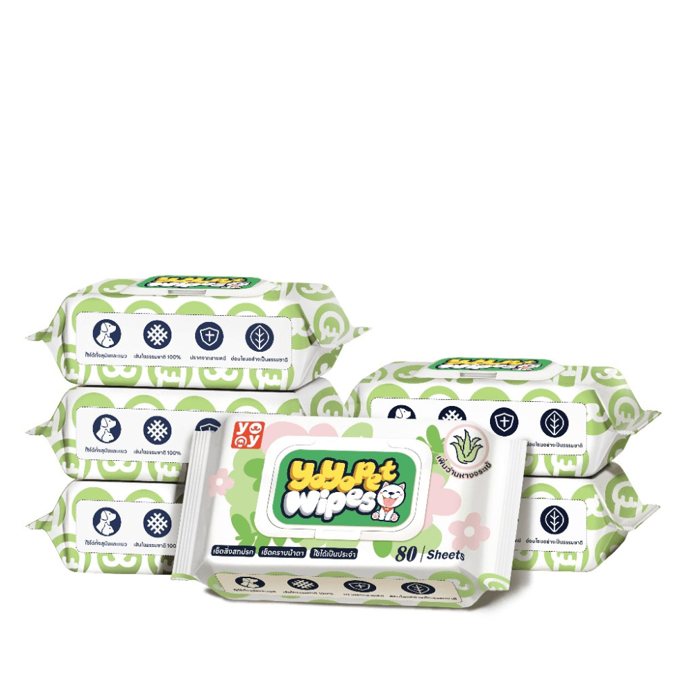 ทิชชู่เปียกสำหรับสัตว์เลี้ยง YOYO PET ( แพ็ค 6) รุ่น PET0017